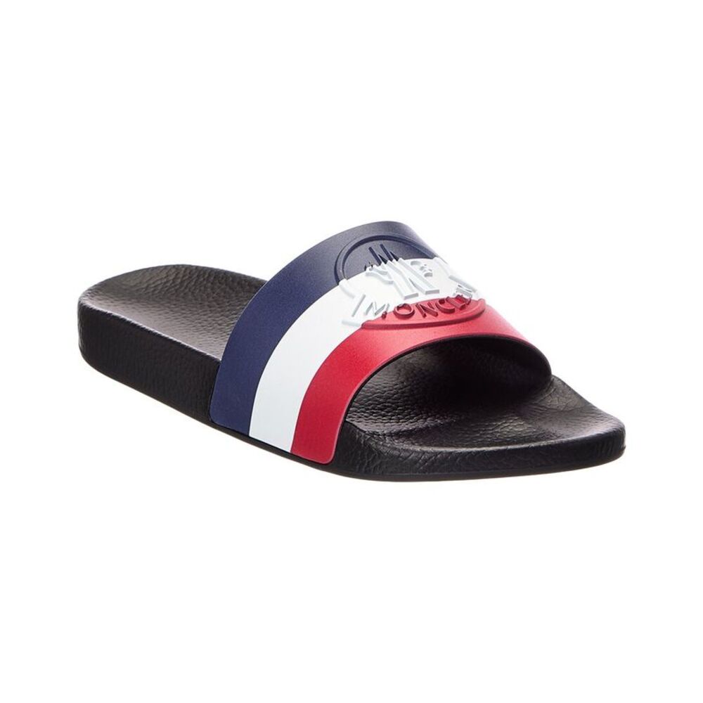 Moncler Basile Rubber Slide, Black